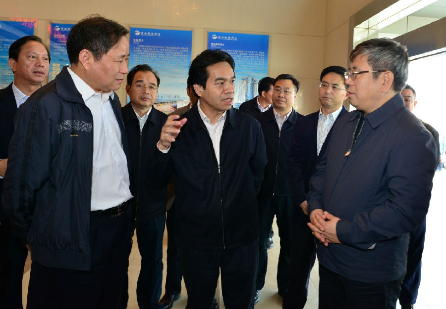 廣西壯族自治區(qū)常務副主席黃道偉蒞臨廣西銀億公司考察調研